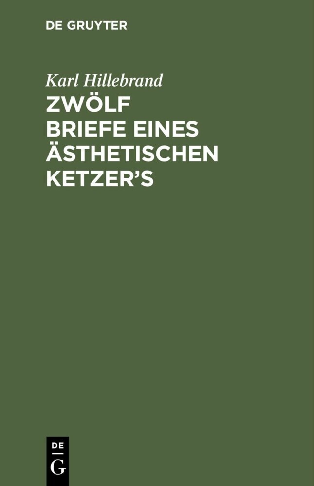 Zwölf Briefe eines ästhetischen Ketzer's main product photo