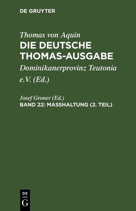 Masshaltung (2. Teil) main product photo