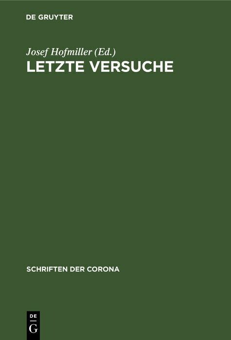 Letzte Versuche main product photo