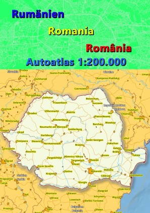 Rumänien Autoatlas, Straßenatlas  2023/2024 1:200.000 (România)