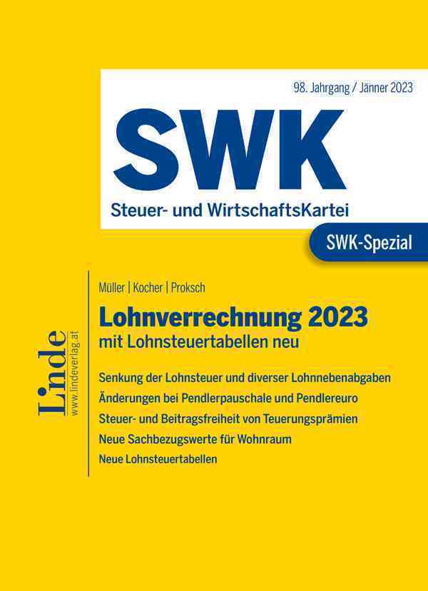 SWK-Spezial Lohnverrechnung 2023 main product photo
