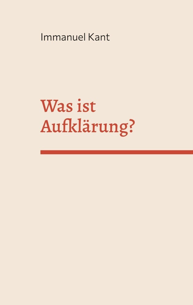 Was ist Aufklärung? main product photo