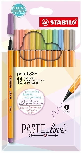 STABILO point 88 12er Pastellove Etui main product photo