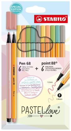 STABILO 12er Pastellove Set