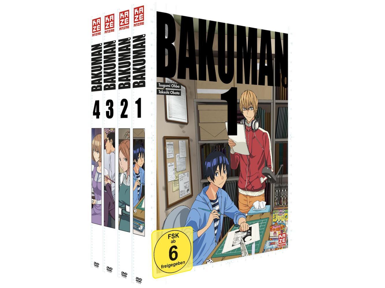 Bakuman - Staffel 1 - Gesamtausgabe - Bundle - Vol.1-4 (4 DVDs) main product photo