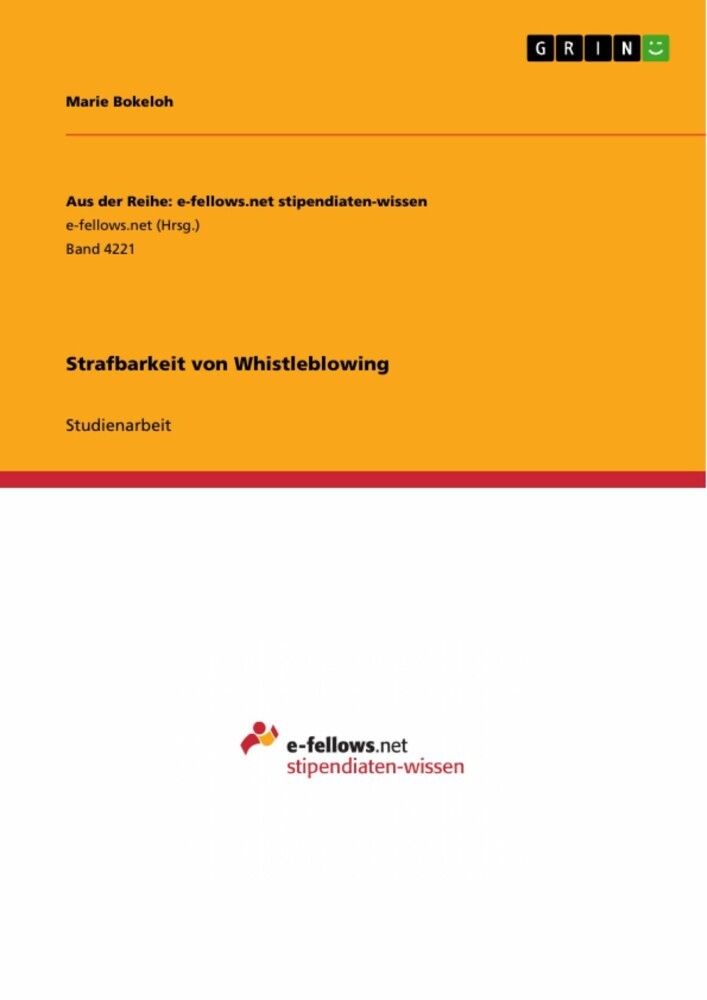 Strafbarkeit von Whistleblowing main product photo
