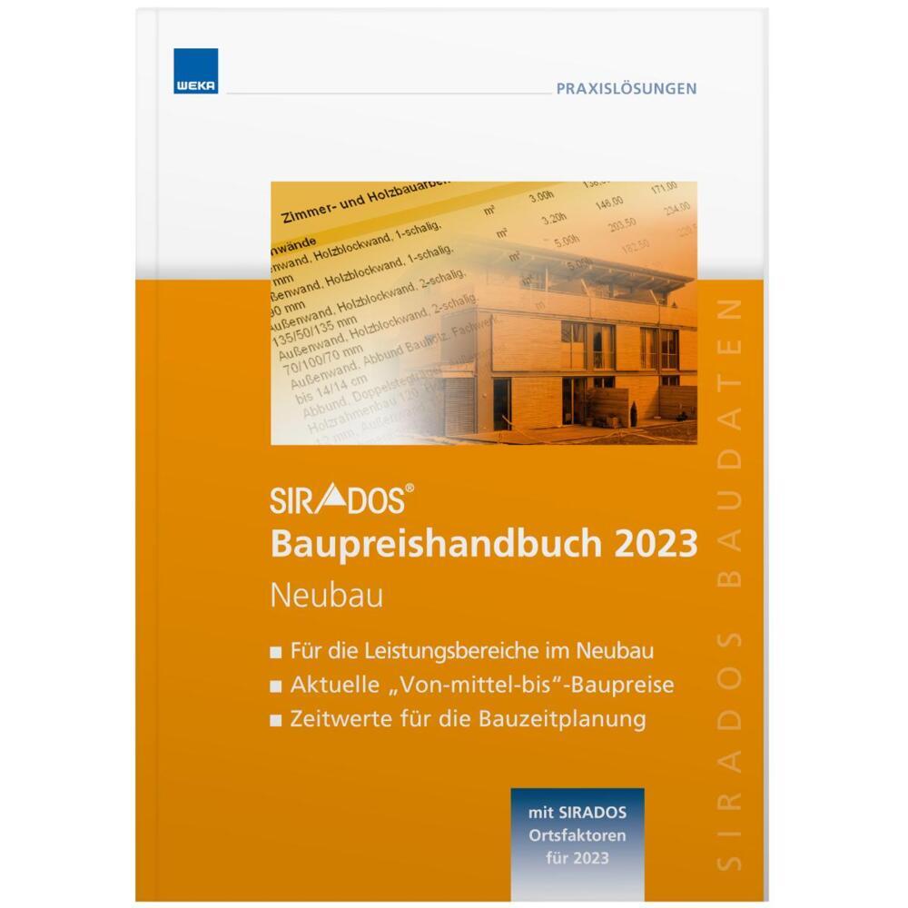 SIRADOS Baupreishandbuch Neubau 2023 main product photo
