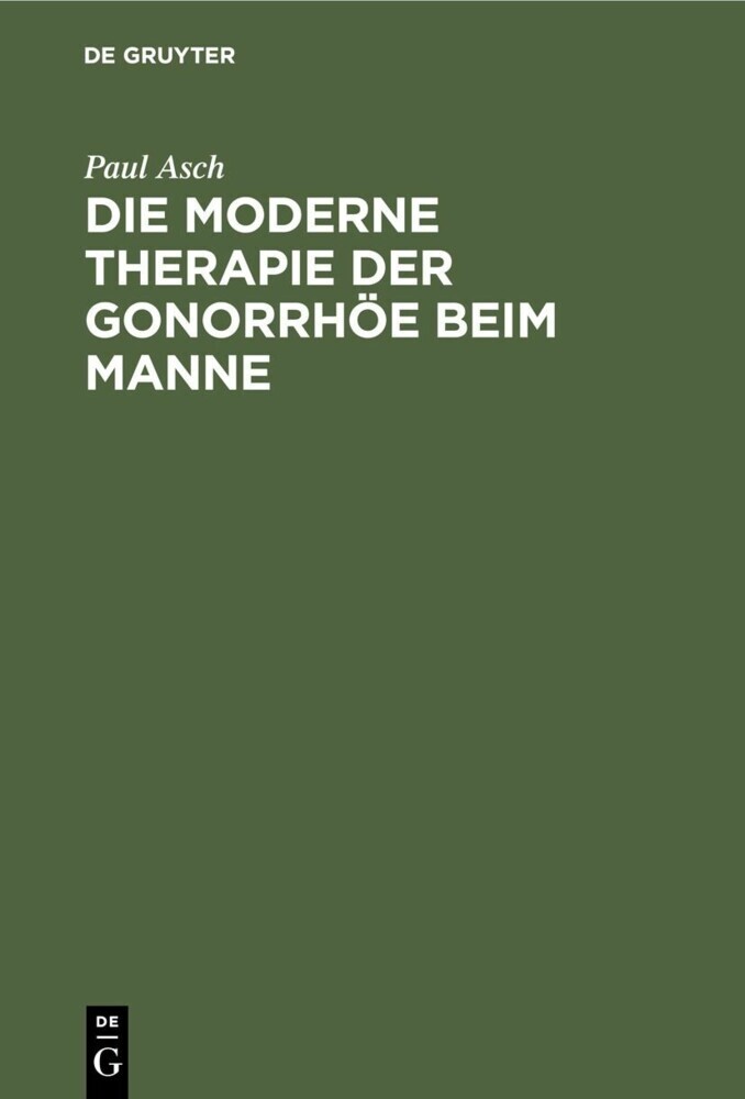 Die moderne Therapie der Gonorrhöe beim Manne main product photo