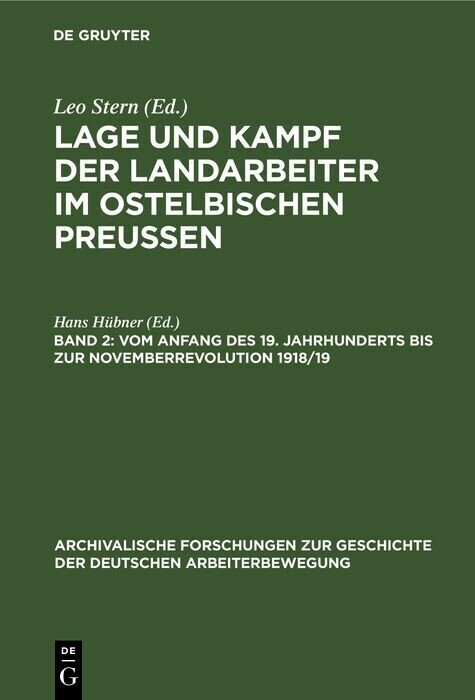 Vom Anfang des 19. Jahrhunderts bis zur Novemberrevolution 1918/19 main product photo