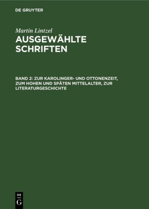 Zur Karolinger- und Ottonenzeit, zum hohen und späten Mittelalter, zur Literaturgeschichte