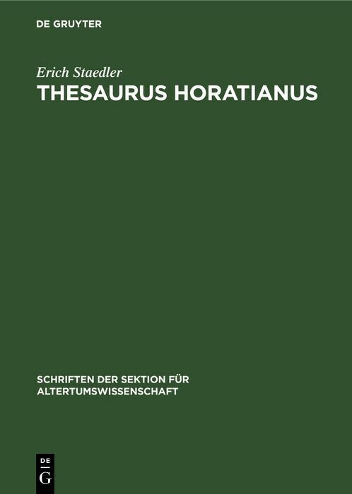 Thesaurus Horatianus main product photo