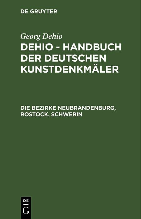 Die Bezirke Neubrandenburg, Rostock, Schwerin main product photo