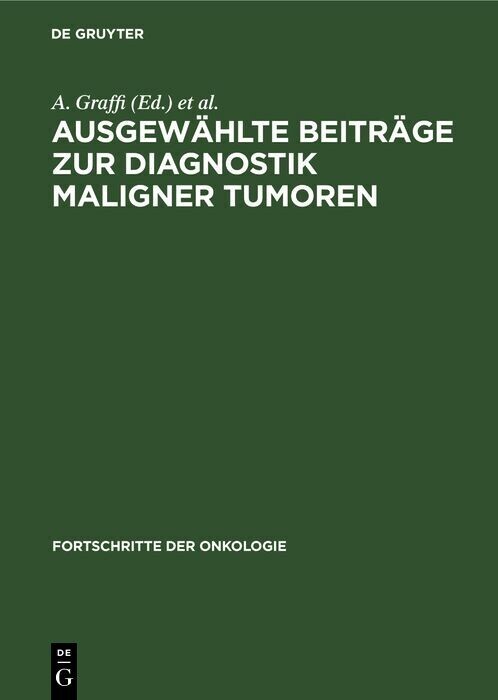 Ausgewählte Beiträge zur Diagnostik maligner Tumoren main product photo