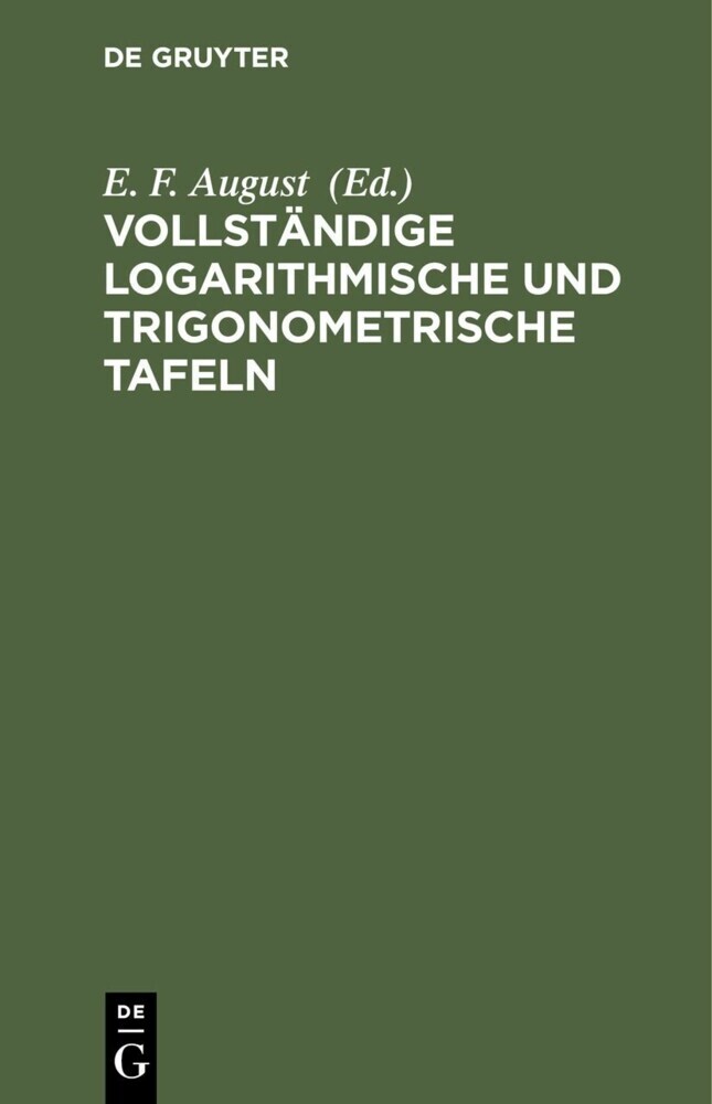 Vollständige logarithmische und trigonometrische TAFELN main product photo