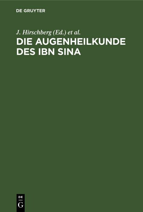 Die Augenheilkunde des Ibn Sina main product photo