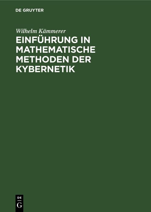 Einführung in mathematische Methoden der Kybernetik main product photo