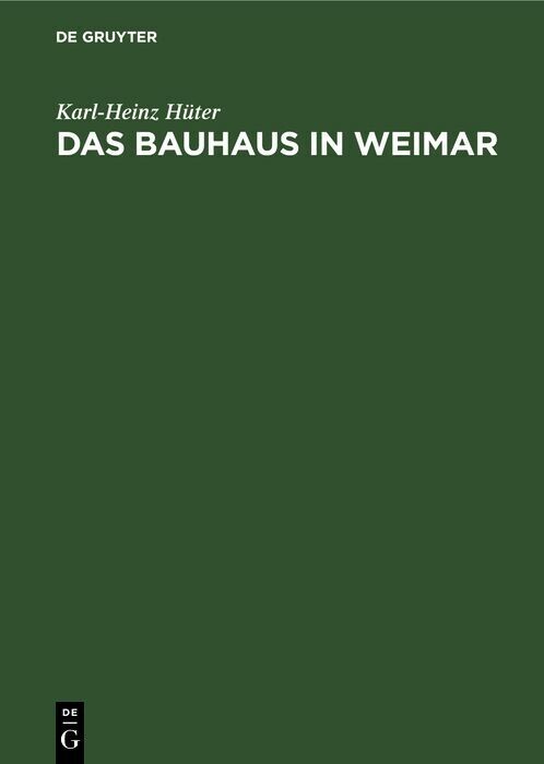 Das Bauhaus in Weimar main product photo