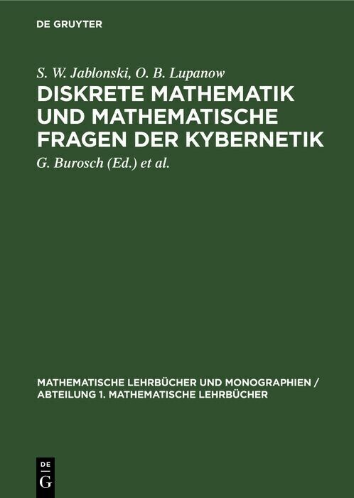Diskrete Mathematik und mathematische Fragen der Kybernetik main product photo