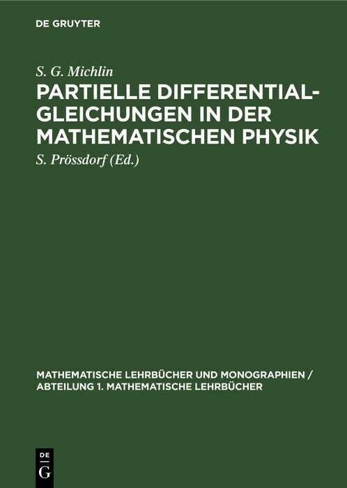 Partielle Differentialgleichungen in der Mathematischen Physik main product photo