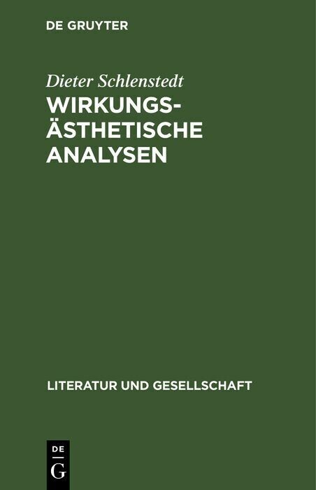 Wirkungsästhetische Analysen main product photo
