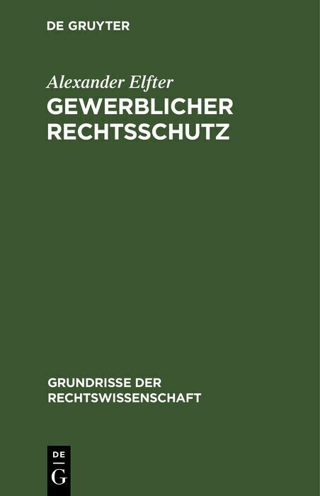 Gewerblicher Rechtsschutz main product photo