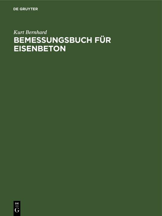 Bemessungsbuch für Eisenbeton main product photo