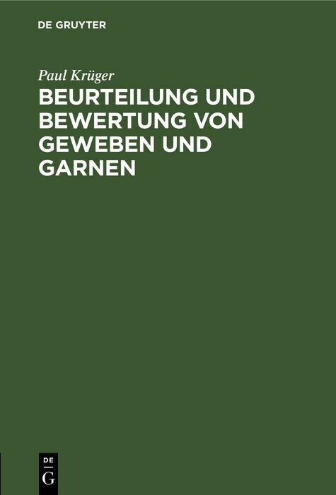 Beurteilung und Bewertung von Geweben und Garnen main product photo