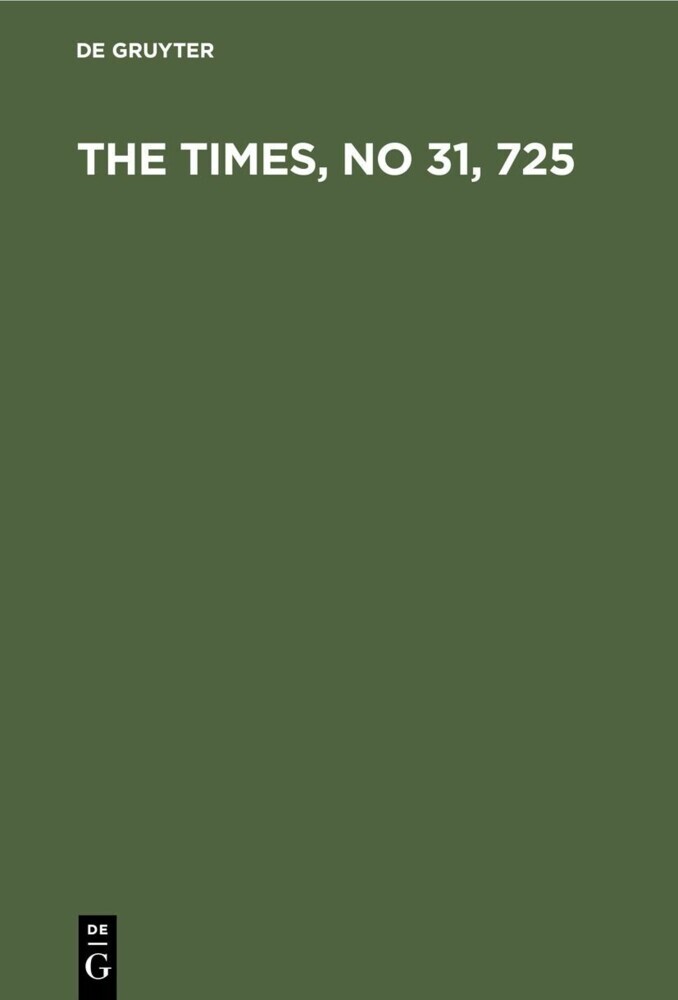 The Times, No 31, 725 main product photo