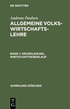 Grundlegung, Wirtschaftskreislauf