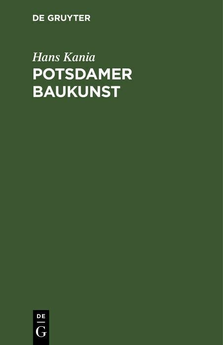 Potsdamer Baukunst main product photo