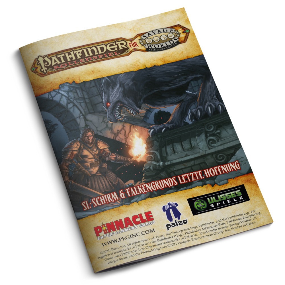 Pathfinder für Savage Worlds - SL-Schirm + Falkengrund main product photo