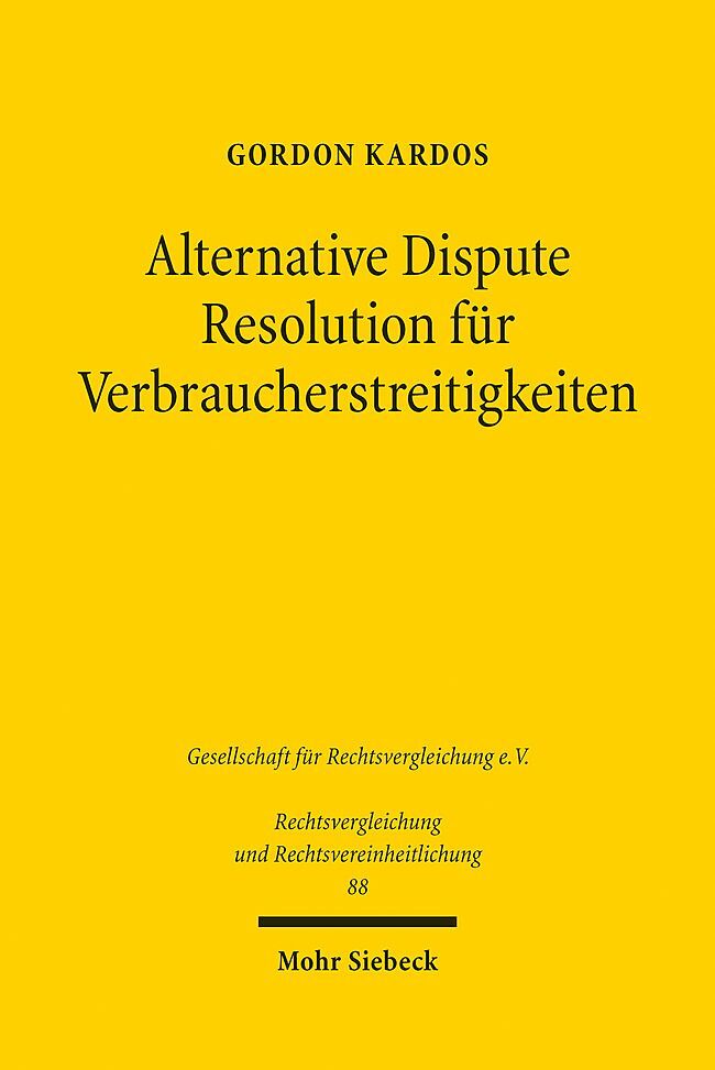 Alternative Dispute Resolution für Verbraucherstreitigkeiten main product photo