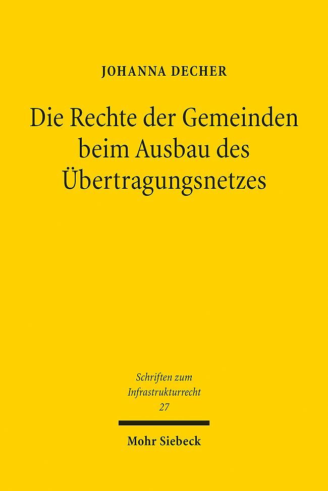 Die Rechte der Gemeinden beim Ausbau des Übertragungsnetzes main product photo