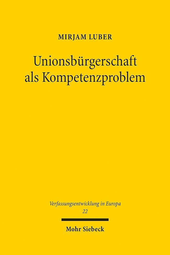 Unionsbürgerschaft als Kompetenzproblem main product photo