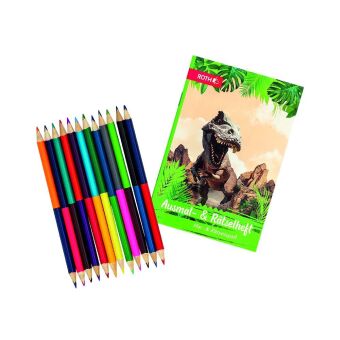 Ausmal-Sets mit Buntstiften Tyrannosaurus