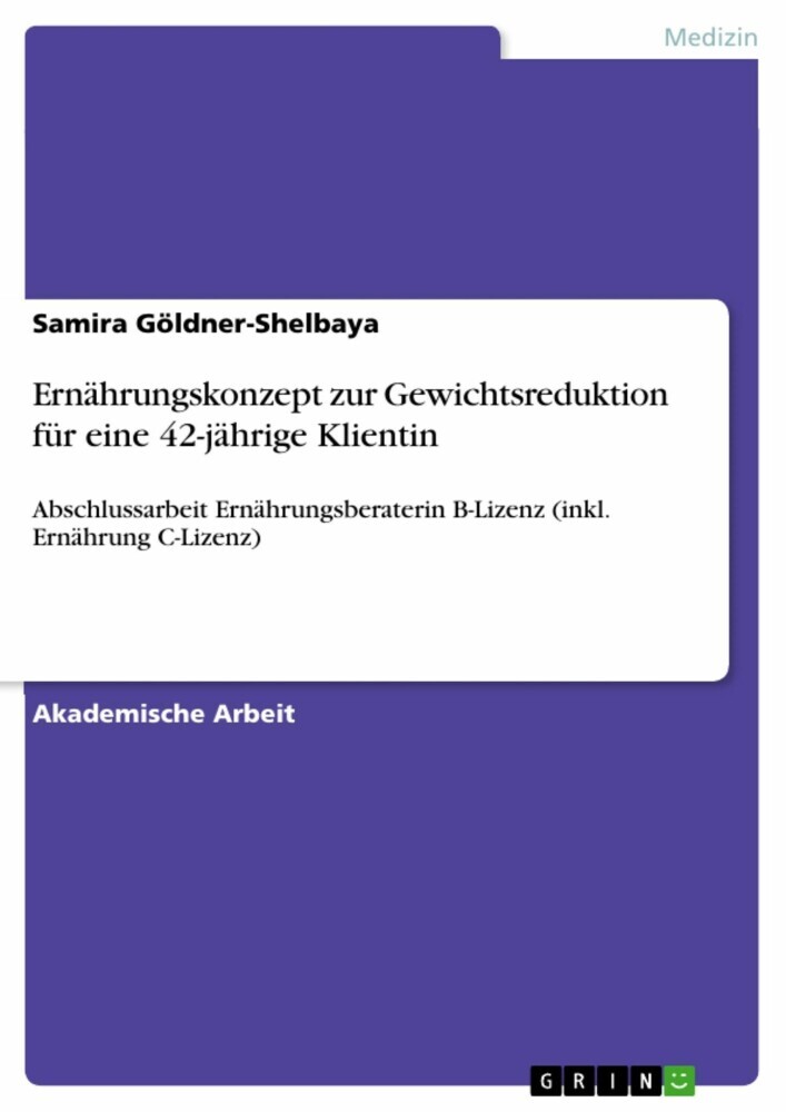 Ernährungskonzept zur Gewichtsreduktion für eine 42-jährige Klientin main product photo