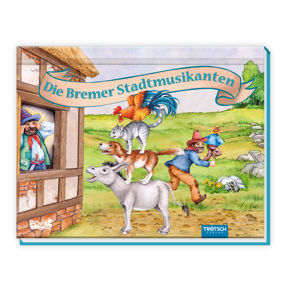 Trötsch Märchenbuch Pop-up-Buch Die Bremer Stadtmusikanten main product photo