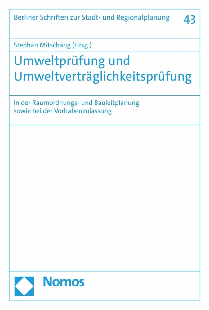 Umweltprüfung und Umweltverträglichkeitsprüfung main product photo