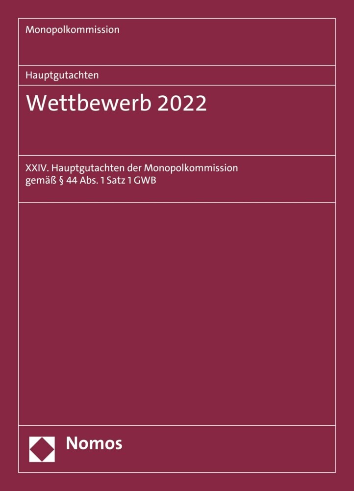 Hauptgutachten. Wettbewerb 2022 main product photo
