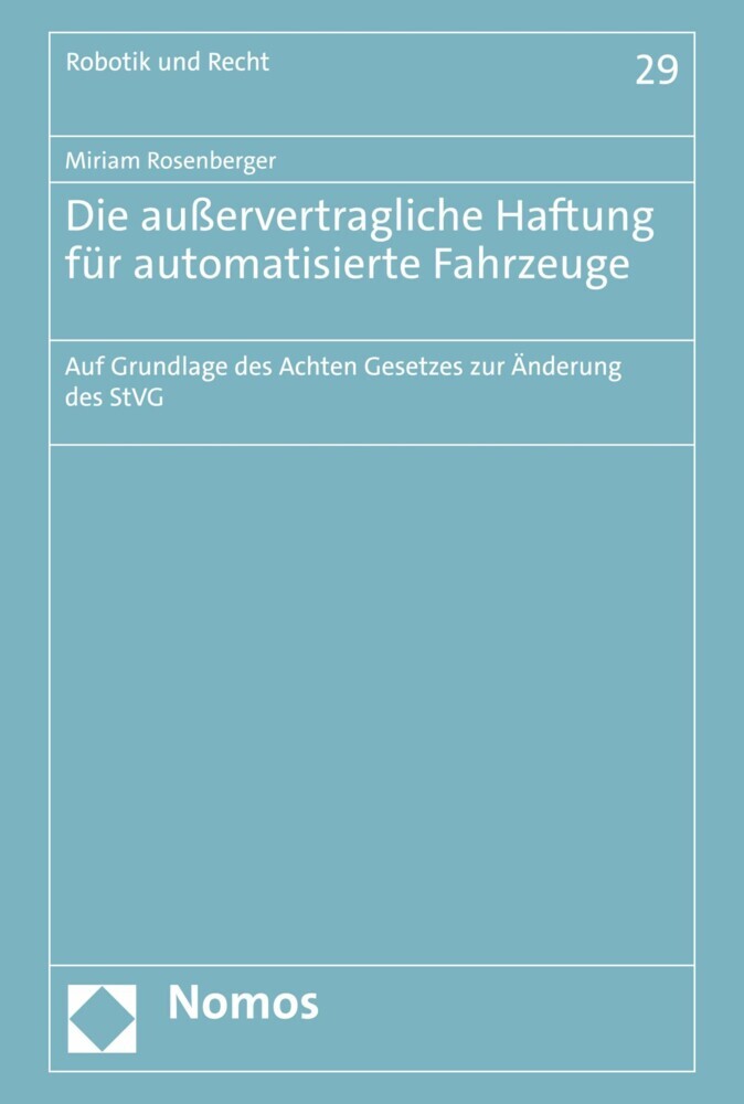 Die außervertragliche Haftung für automatisierte Fahrzeuge main product photo