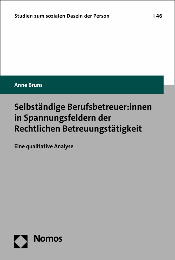 Selbständige Berufsbetreuer:innen in Spannungsfeldern der Rechtlichen Betreuungstätigkeit main product photo