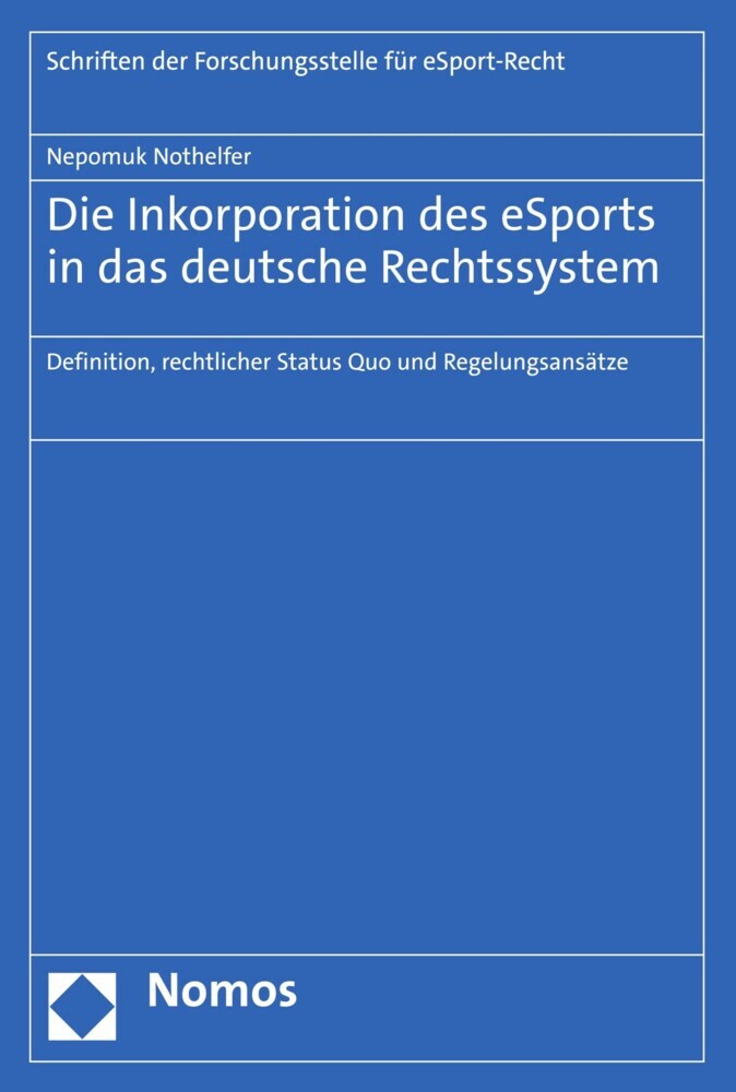 Die Inkorporation des eSports in das deutsche Rechtssystem main product photo