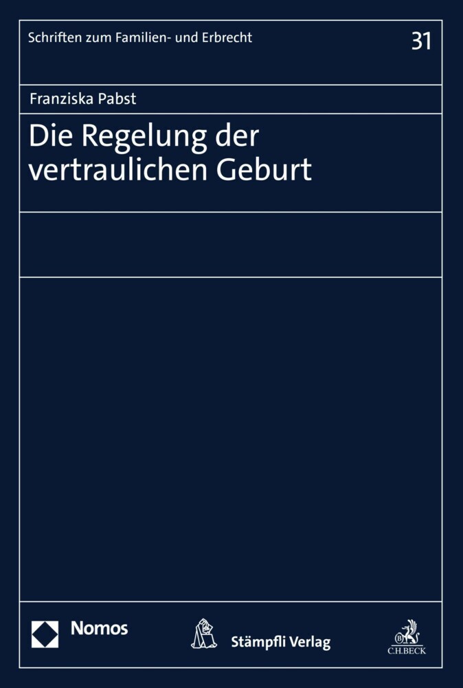 Die Regelung der vertraulichen Geburt main product photo