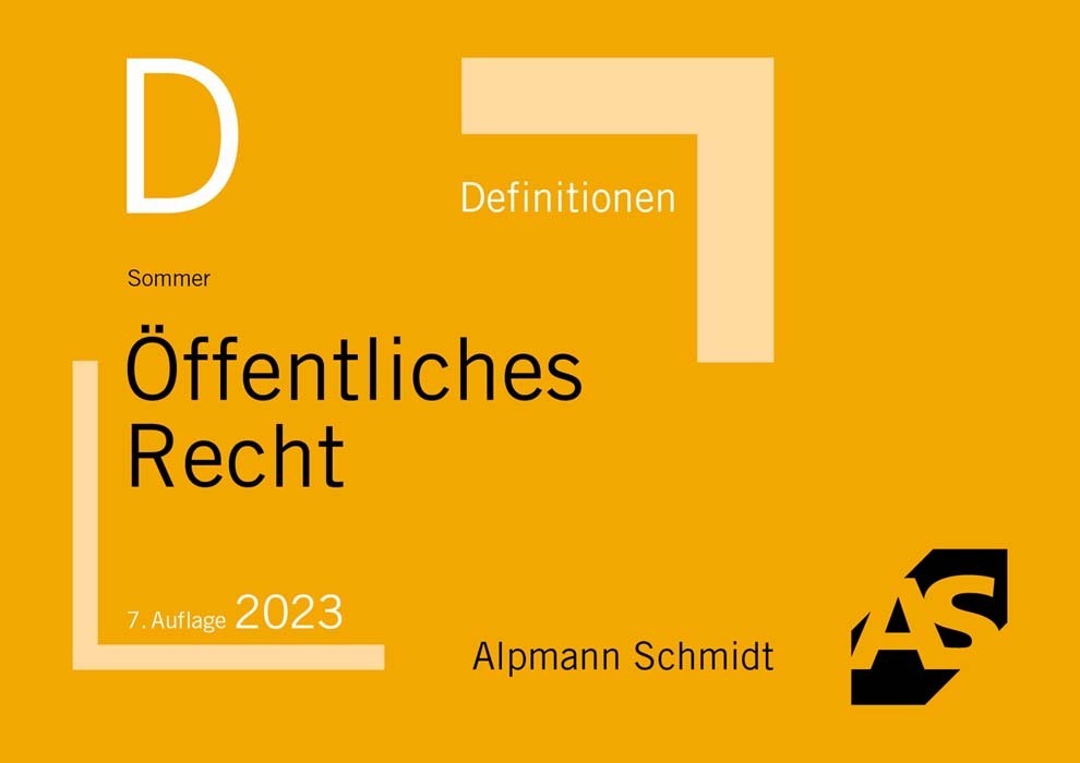 Definitionen Öffentliches Recht main product photo