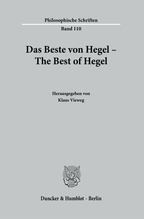 Das Beste von Hegel - The Best of Hegel. main product photo