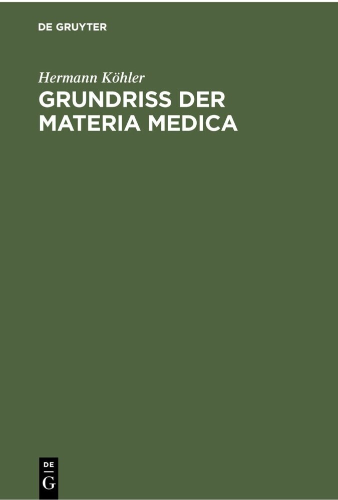 Grundriss der Materia Medica main product photo