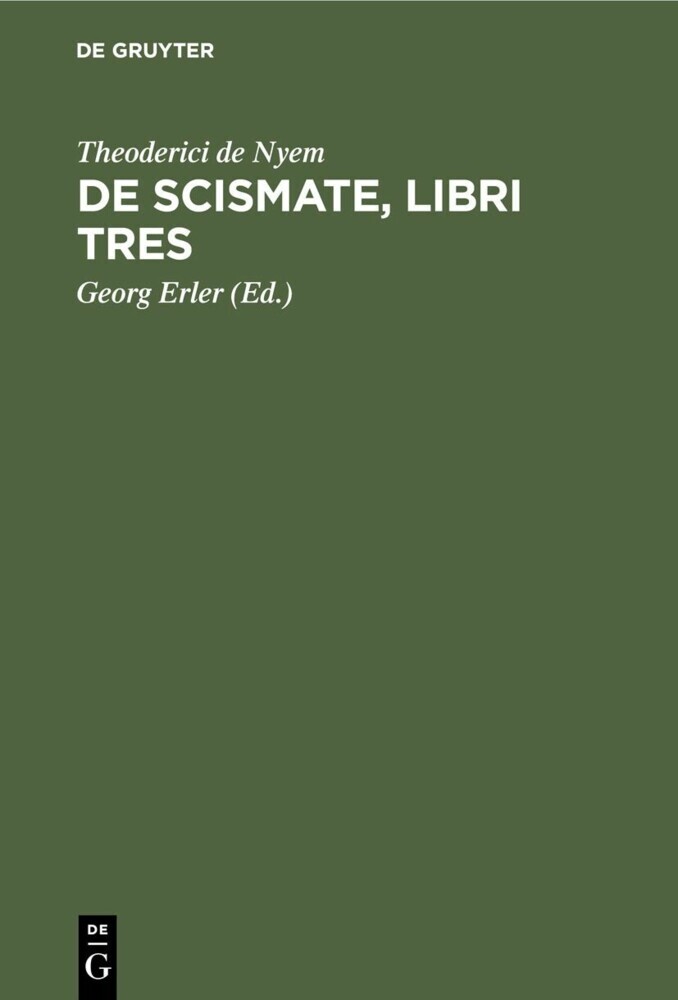 De Scismate, libri tres main product photo