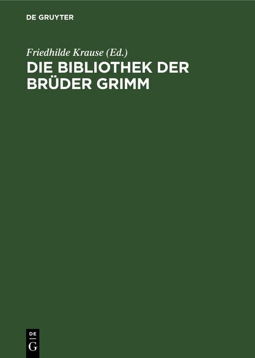 Die Bibliothek der Brüder Grimm main product photo