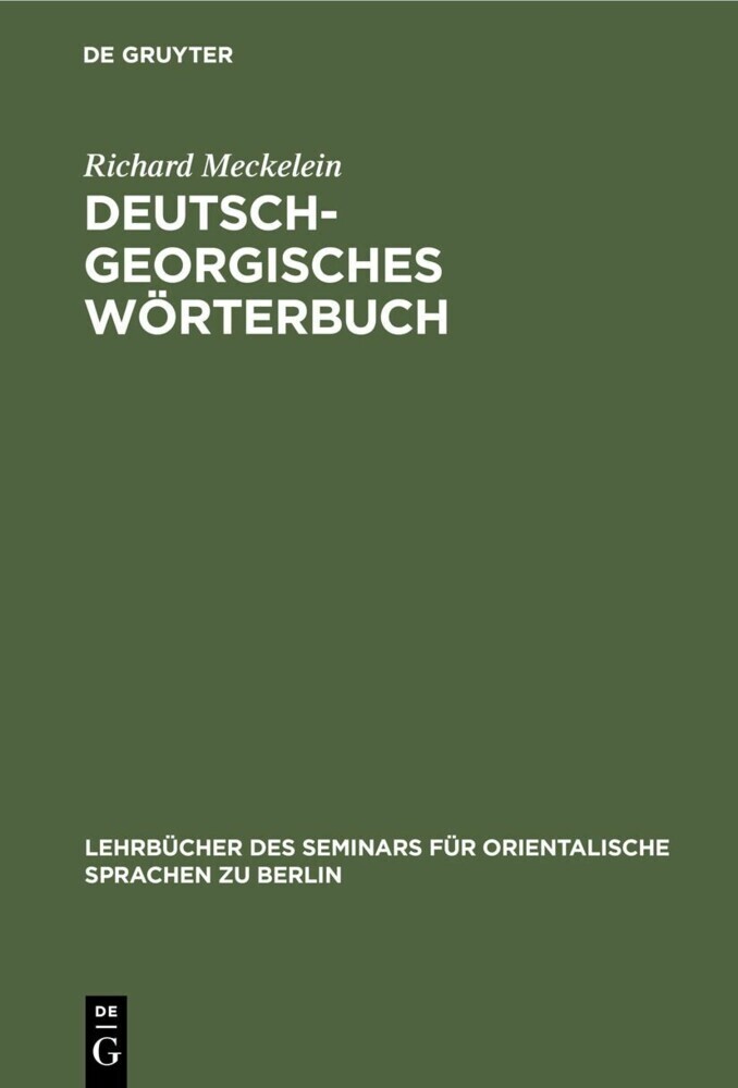Deutsch-Georgisches Wörterbuch main product photo