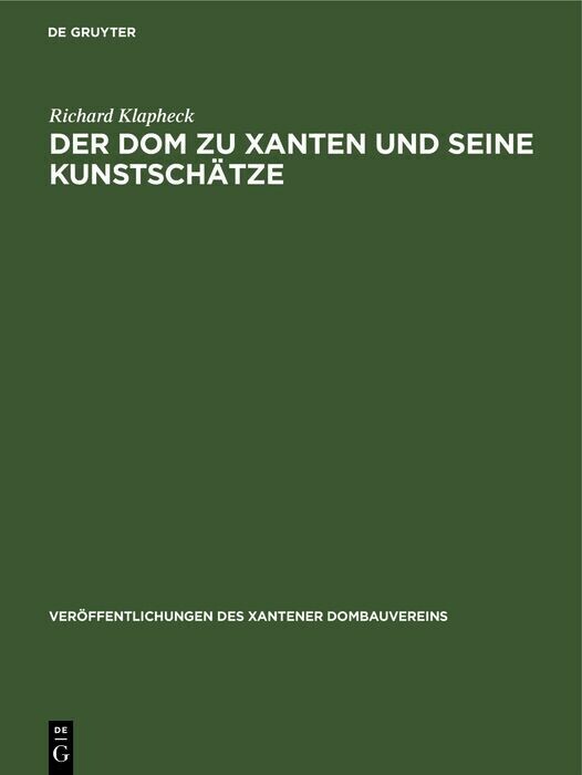 Der Dom zu Xanten und seine Kunstschätze main product photo